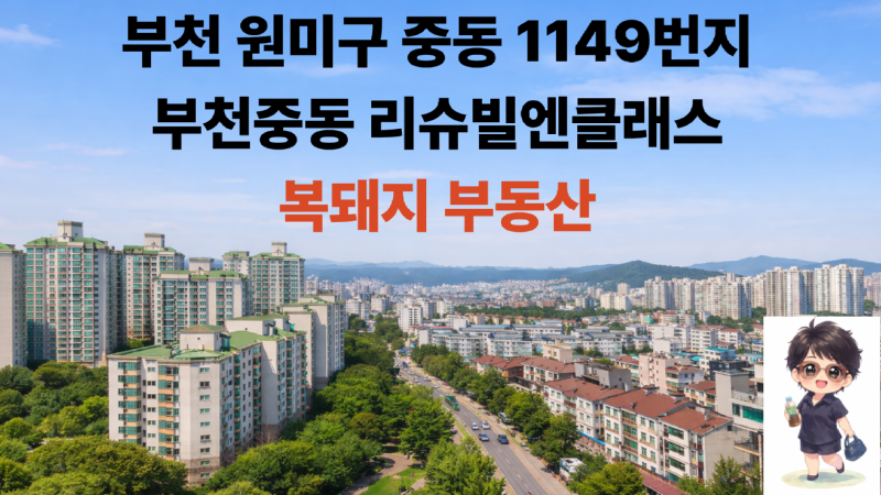 부천 중동 계룡리슈빌엔클래스 오피스텔 입지분석