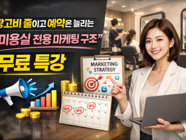 [서울] '미용실 전용 마케팅 구조' 무료 특강 [4월 20일 월요일 오…
