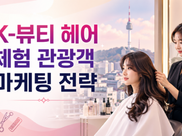 K뷰티 헤어 체험 관광객 마케팅 전략