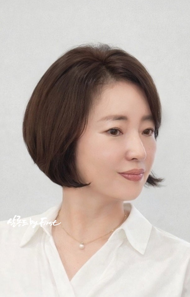 성북구 여자 보브컷 얼굴형 때문에 고민 시술 사례 이미지 1
