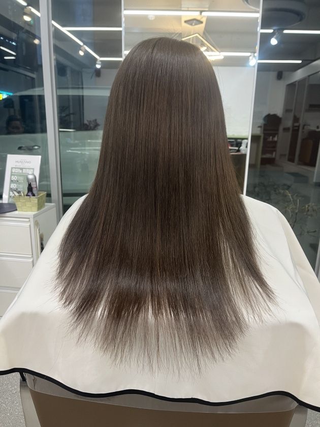 청주시 염색 애쉬브라운 추천 시술 사례 이미지 2