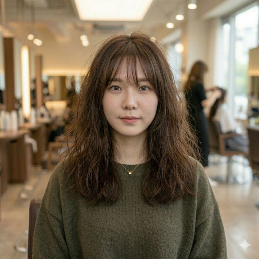 시흥시 여자 그레이스펌 풍성한 볼륨감과 우아한 분위기 연출 시술 사례 이미지 2