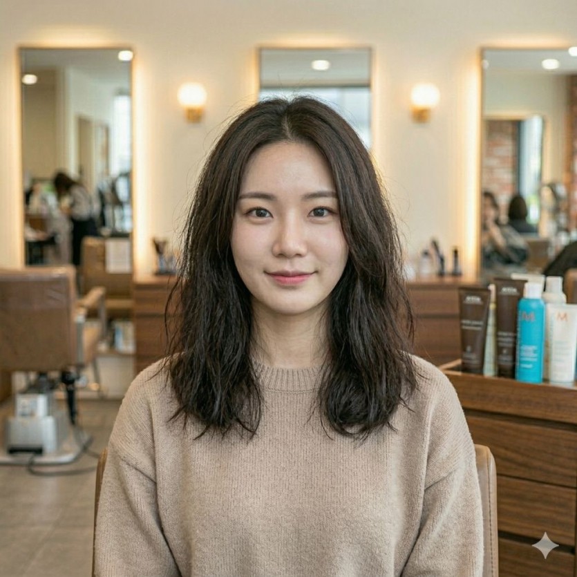 시흥시 여자 C컬펌 아침마다 드라이하기 귀찮은분에게 추천 시술 사례 이미지 2