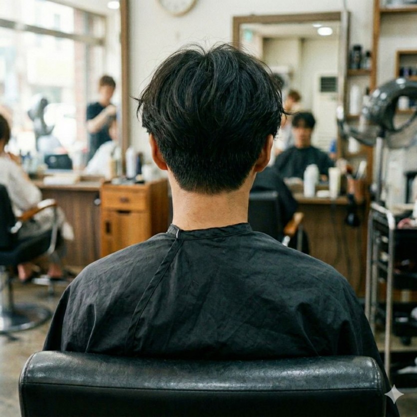 성북구 남자 가르마컷 계란형 분께 추천 시술 사례 이미지 2