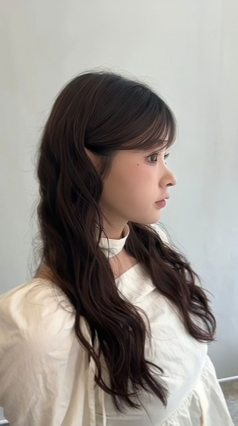 성북구 여자 무결펌 굵은히피펌, 물결펌 시술 사례 이미지 3