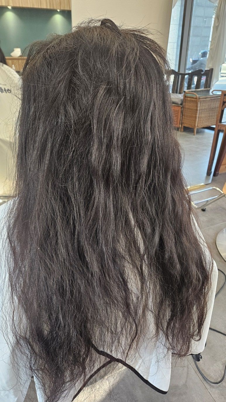 시흥 대야동 미용실에서 여자 히피펌하신 고객님