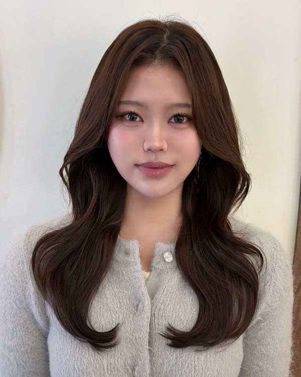 성신여대역 미용실 살롱드바이퍼스트 은비 엘리자벳펌 완성후 앞모습