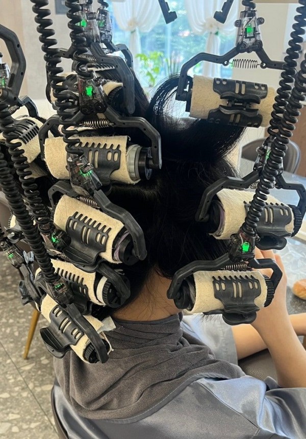 성신여대역미용실 살롱드바이퍼스트은비 바쁜 아침 똥손도 가능한 레이어드펌 허그펌 시술중3