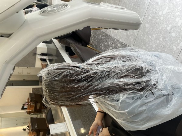 성신여대역 미용실 살롱드바이퍼스트 그레이스펌 시술중1