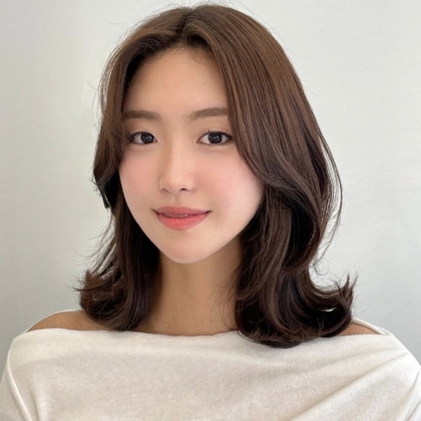 성신여대 미용실 빌드펌 시술후 앞모습