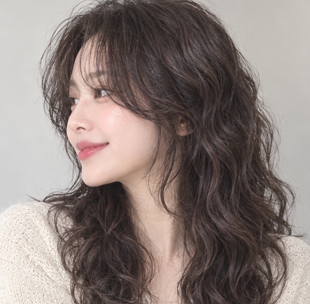 긴머리 젤리펌히피펌 잘하는 성신여대미용실  마타헤어에서