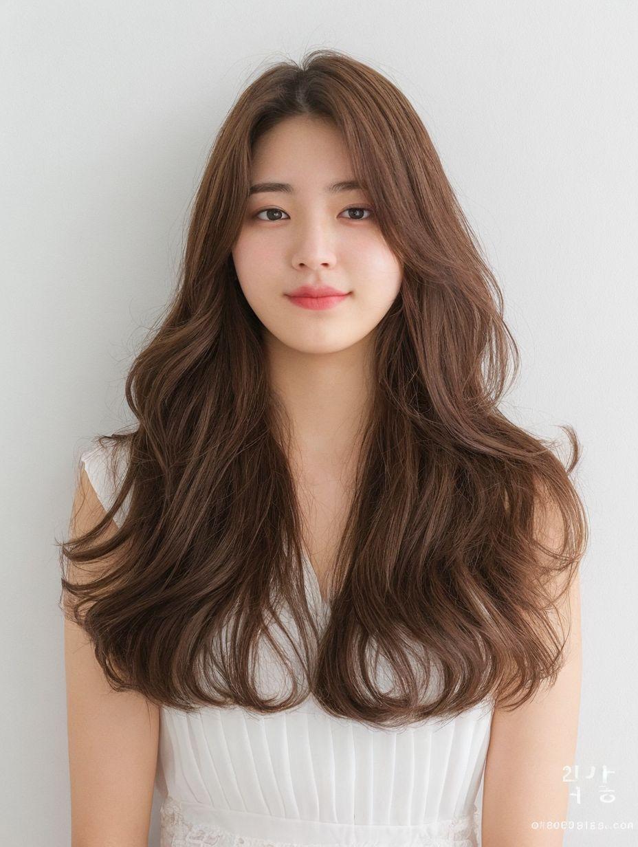 성신여대 미용실 엘리자벳펌 웜톤 브라운 레이어드컷