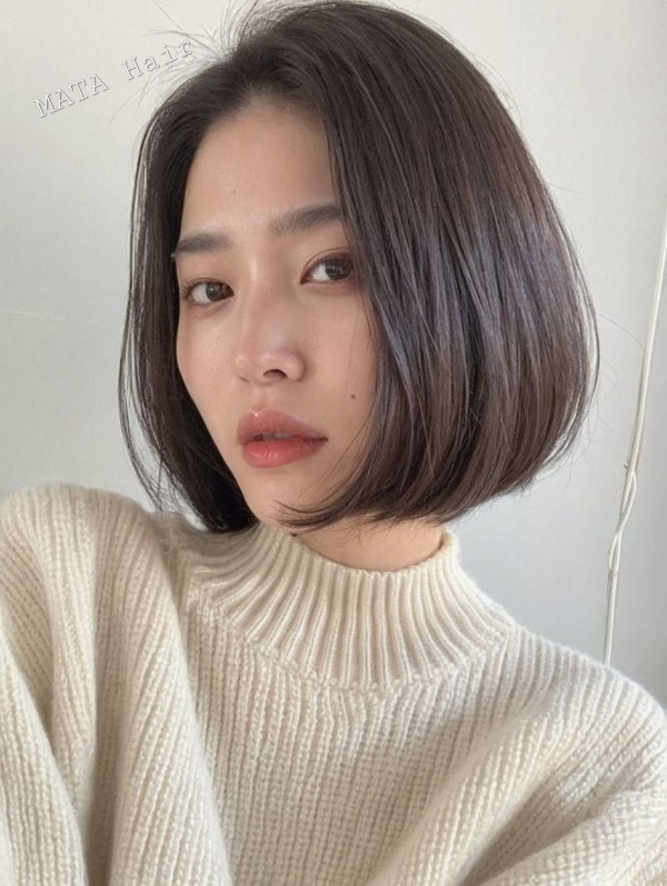 성신여대 미용실 단발 테슬컷 단발 보브컷 C컬 볼륨매직