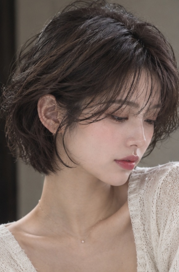 성신여대미용실 숏컷 베이비펌｜가볍고 자연스러운 볼륨]