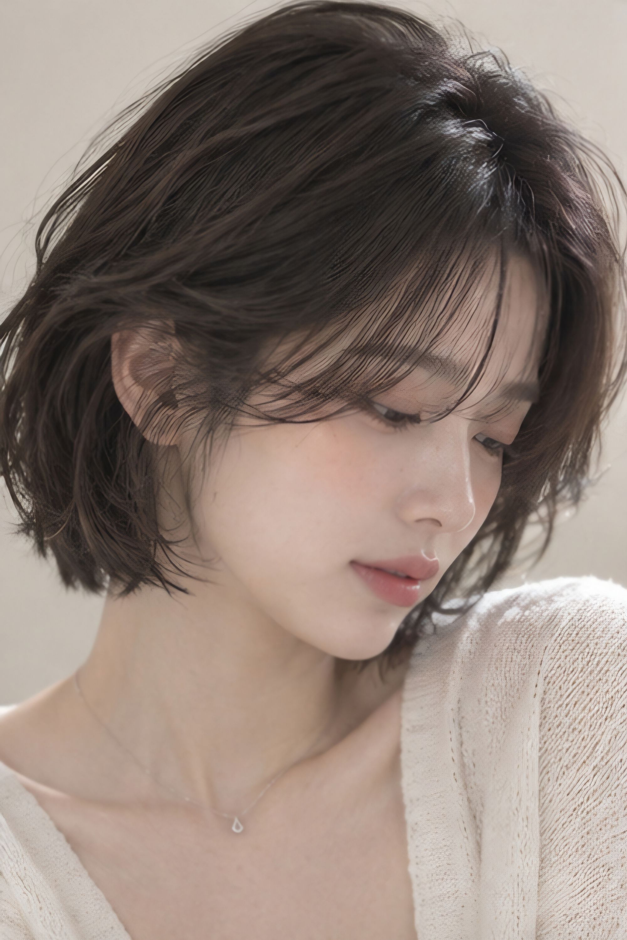 성신여대미용실 단발레이어드컷 베이비펌｜가볍고 자연스러운 볼륨]