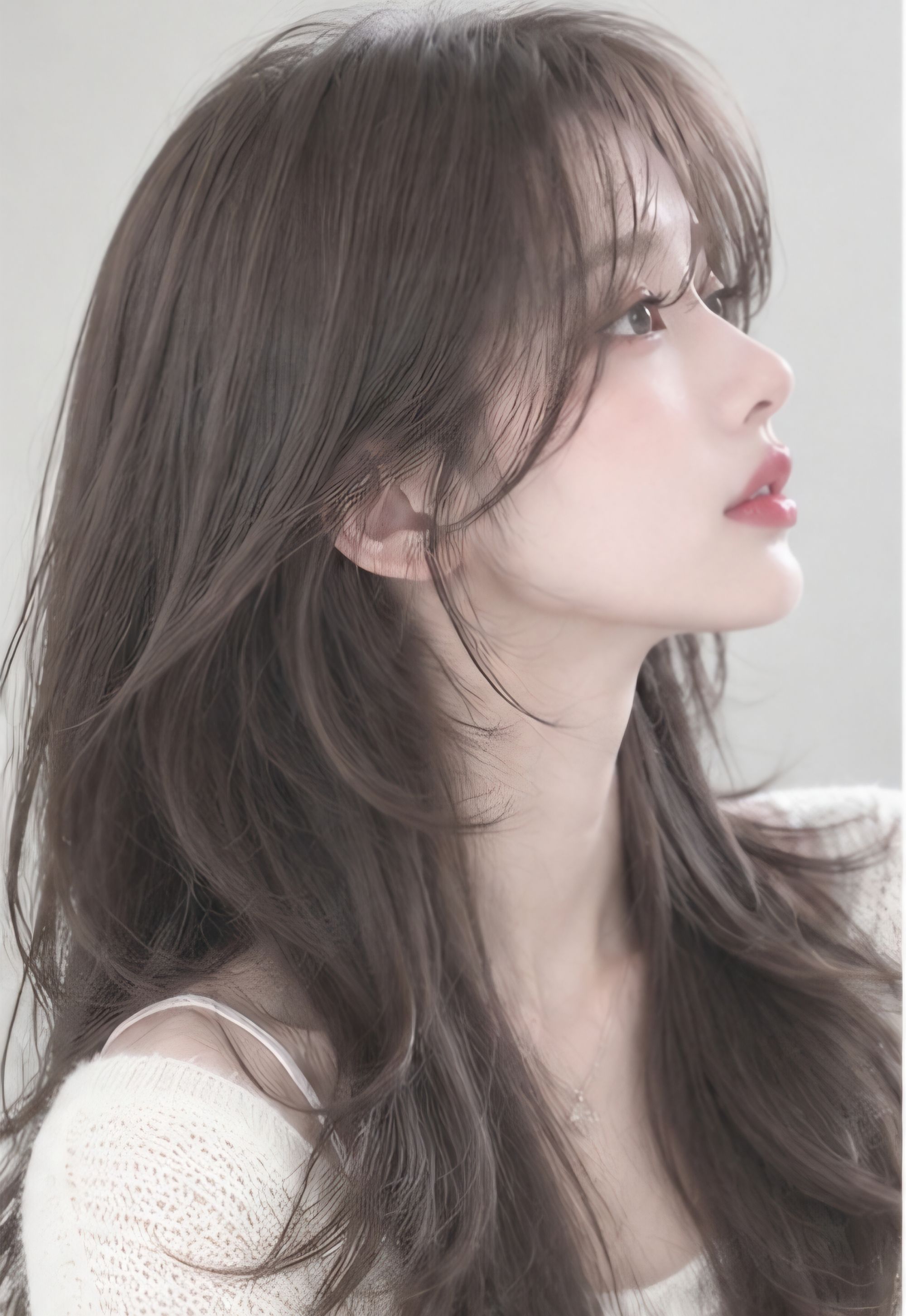 성신여대미용실 롱헤어 허쉬컷 & 애쉬브라운