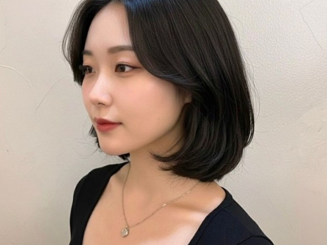 성신여대 미용실 단발레이어드컷+c컬펌