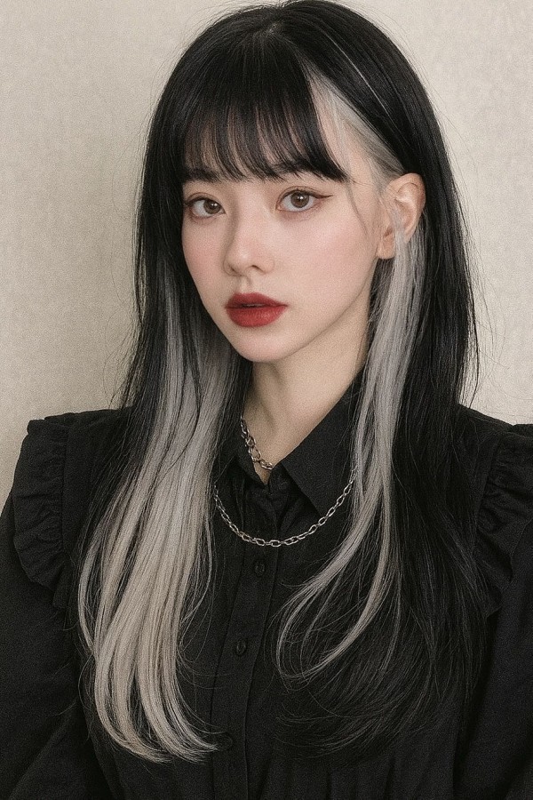 성신여대 미용실 시크릿투톤 애쉬블론드 컬러