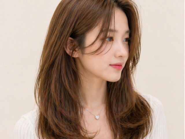 밀크브라운 컬러염색