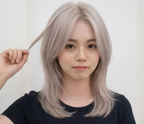 성신여대 미용실 추천 얼굴 소멸 미디움 레이어드컷 코토리 베이지 염색1