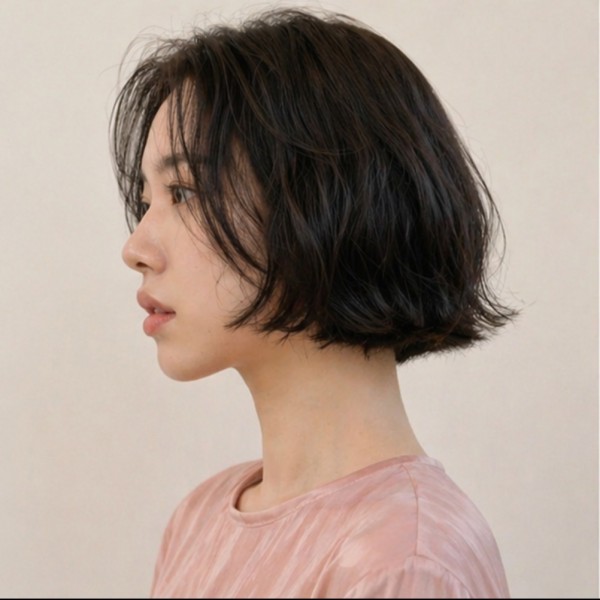 단발머리 테슬컷 텍스춰펌3