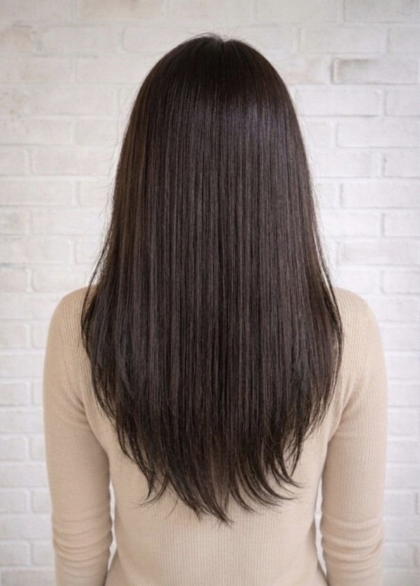 성신여대 미용실 물결웨이브펌 시술전 뒷모습