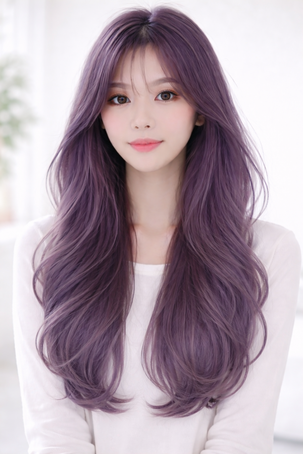 성신여대역 미용실  탈색후 애쉬퍼플컬러3