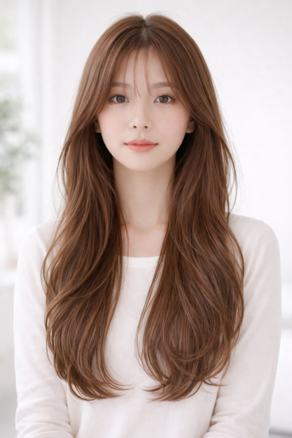 성신여대역 미용실 밀크 브라운 컬러2