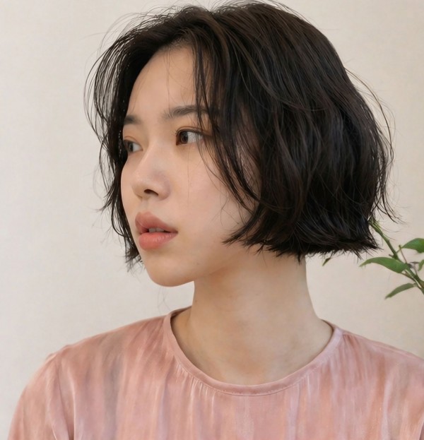 단발머리 테슬컷 텍스춰펌1