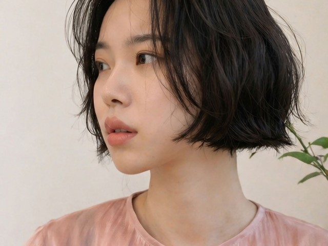 단발머리 테슬컷 텍스춰펌