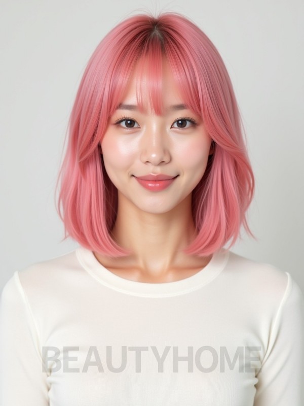 핫핑크 풀뱅