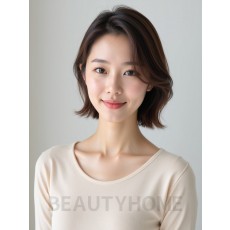 단발 레이어드 태슬펌