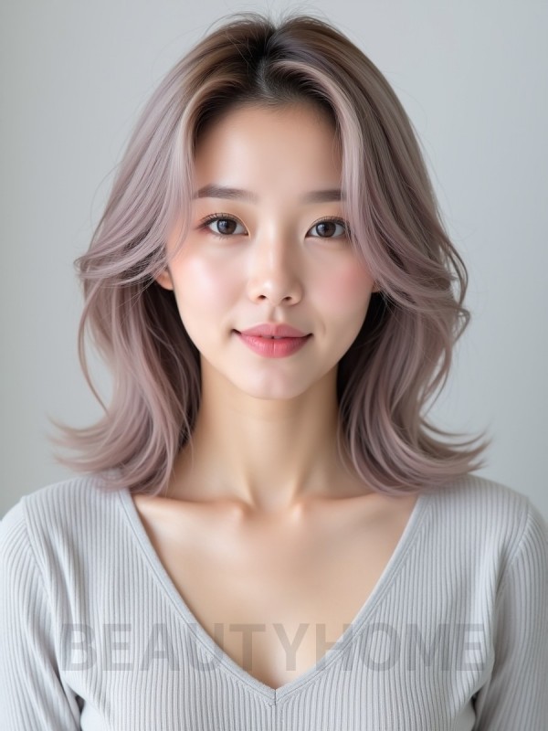 레이어드 윈드펌 사이드뱅