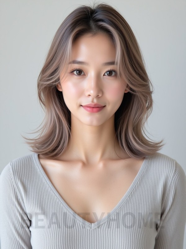 레이어드 윈드펌 사이드뱅