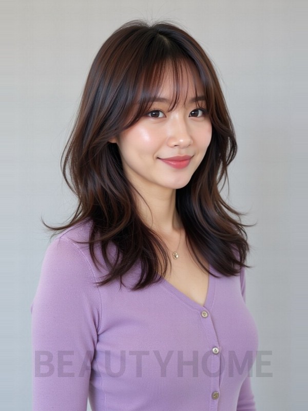내추럴 레이어드 C컬 펌