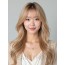 골든 블론드 긴 사이드뱅