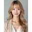 골든 블론드 커튼 뱅