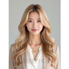 골든 블론드 디지털 펌 웨이브