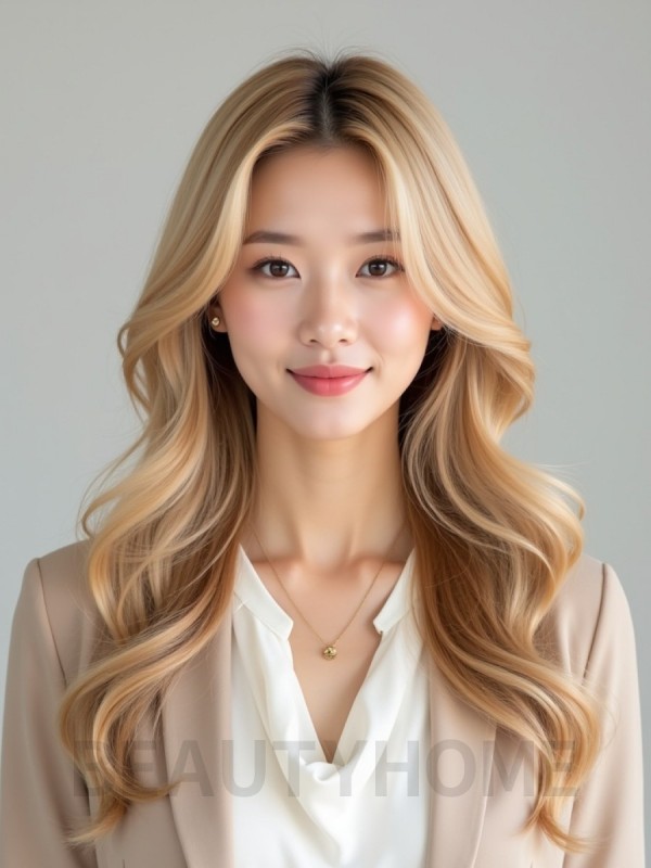 골든 블론드 디지털 펌 웨이브
