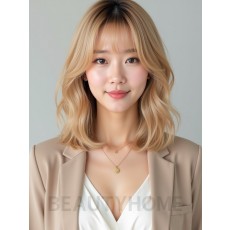 골든 블론드 모던 샤기