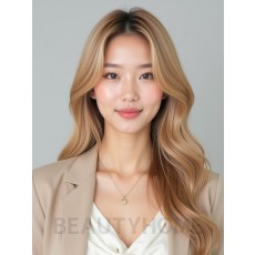 골든 블론드 지그재그 가르마