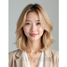 골든 블론드 볼 단발