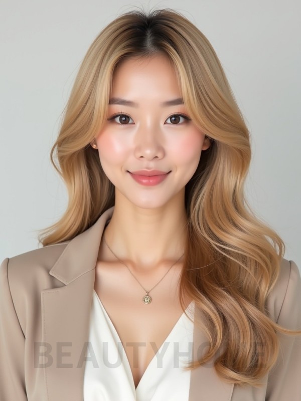골든 블론드 바디 웨이브 펌