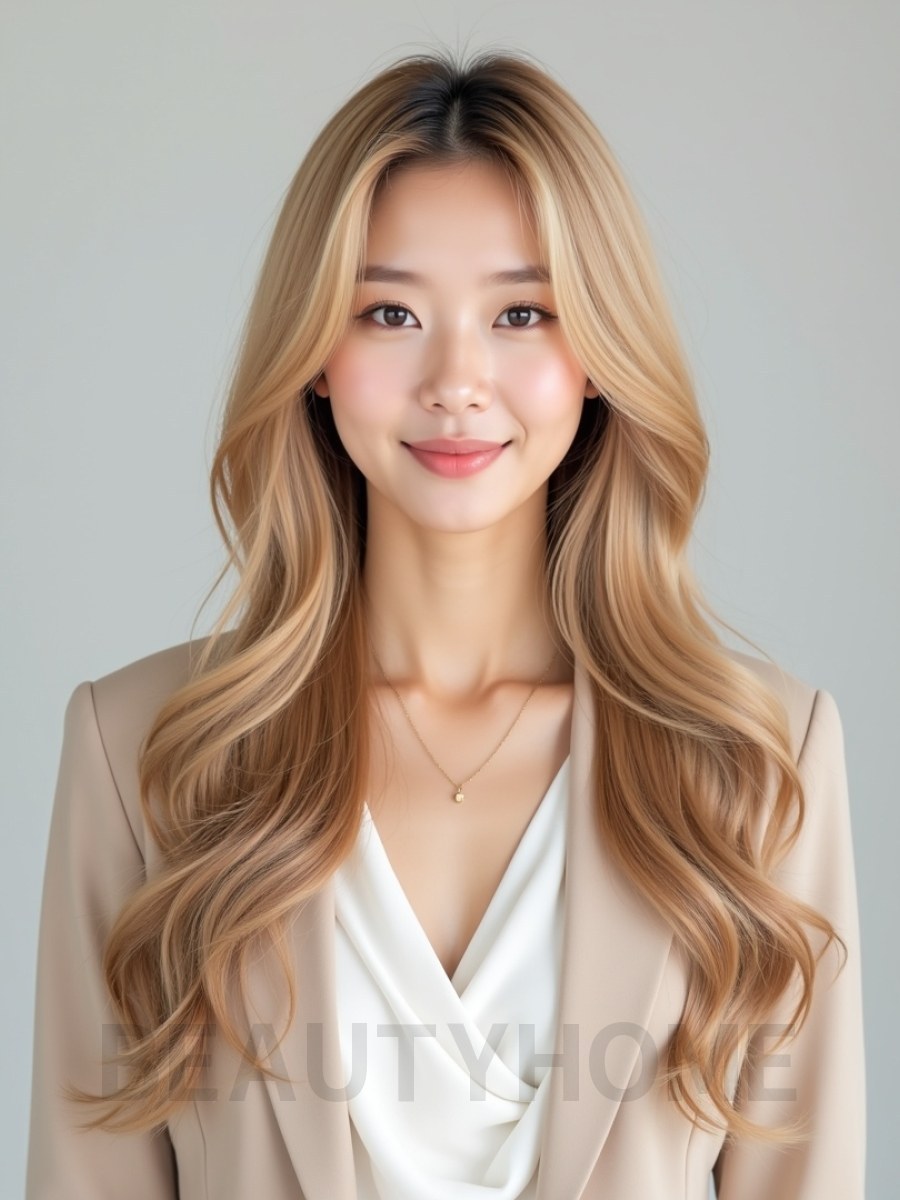 골든 블론드 버터플라이컷