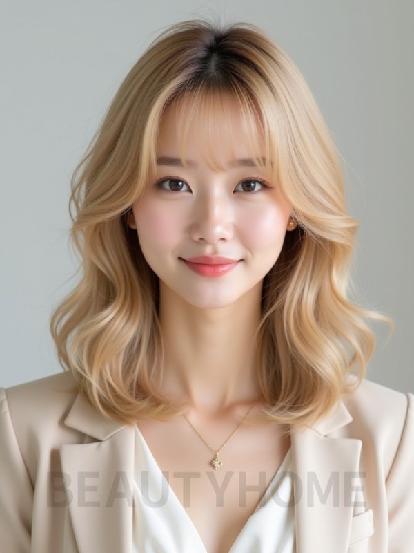 골든 블론드 샤기컷