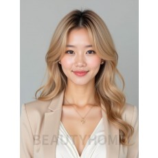 골든 블론드 스파이럴 펌