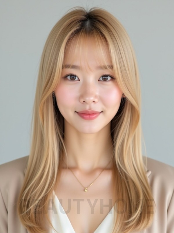 골든 블론드 슬릭 스트레이트