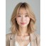 골든 블론드 귀밑 텍스처 단발+뱅