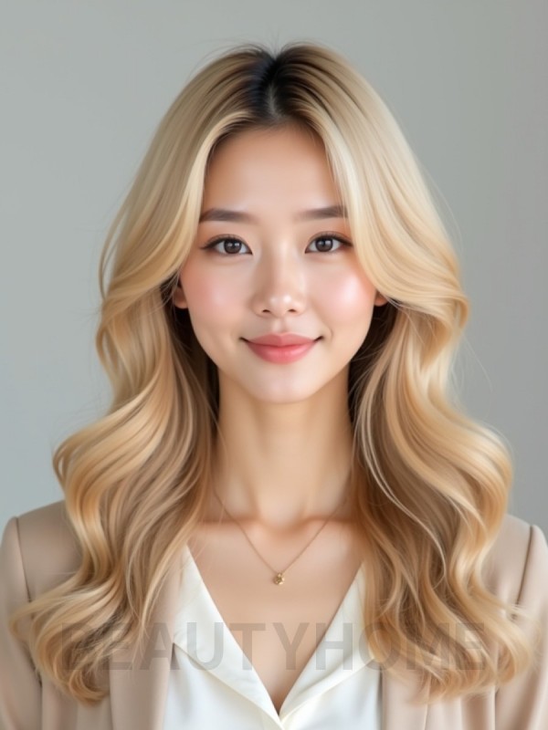 골든 블론드 롤러셋 웨이브