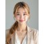 골든 블론드 슬릭 로우 포니